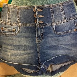 High waisted shorts